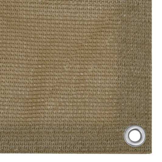 vidaXL Διαχωριστικό Βεράντας Taupe 90 x 500 εκ. από HDPE