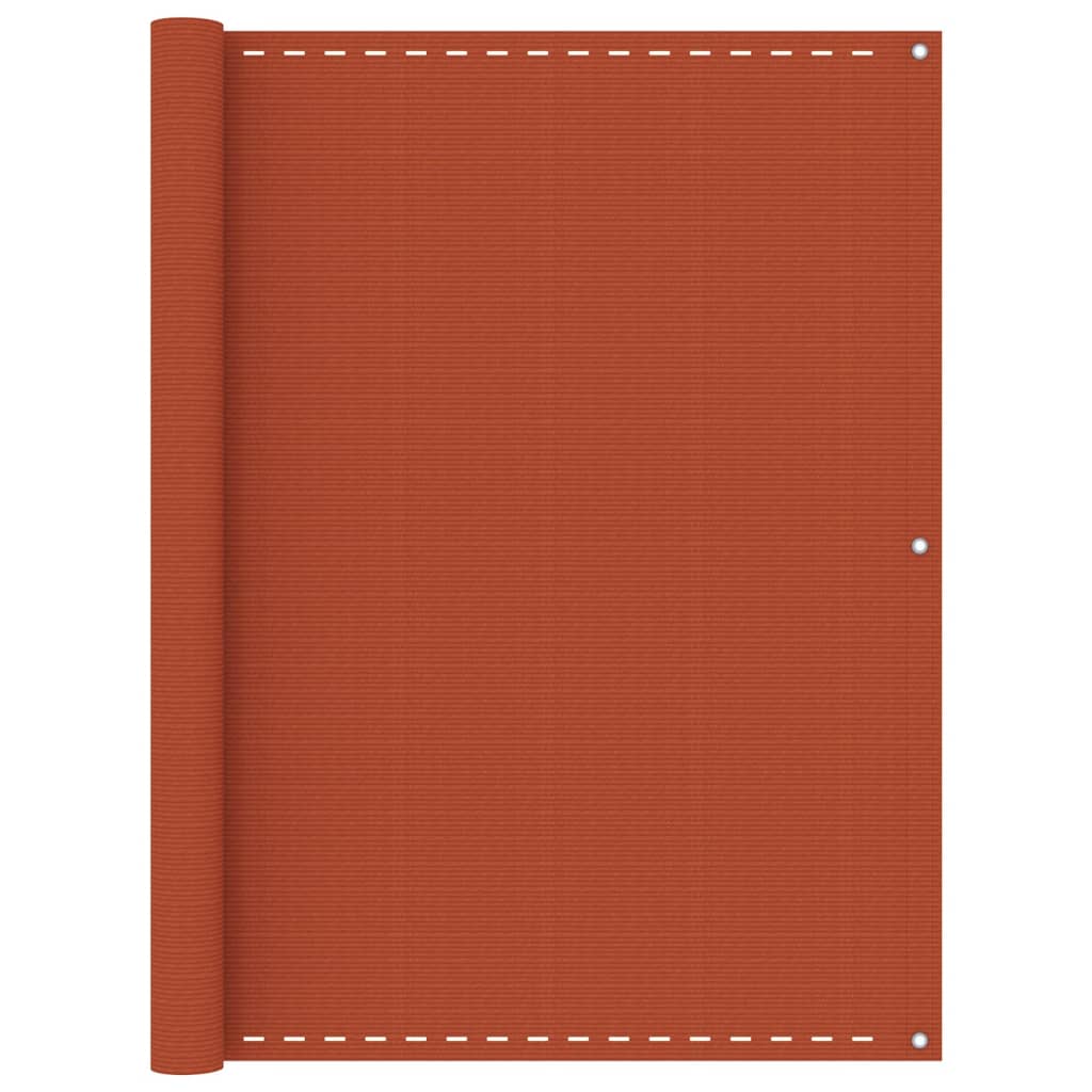 vidaXL Διαχωριστικό Βεράντας Πορτοκαλί 120 x 500 εκ. από HDPE
