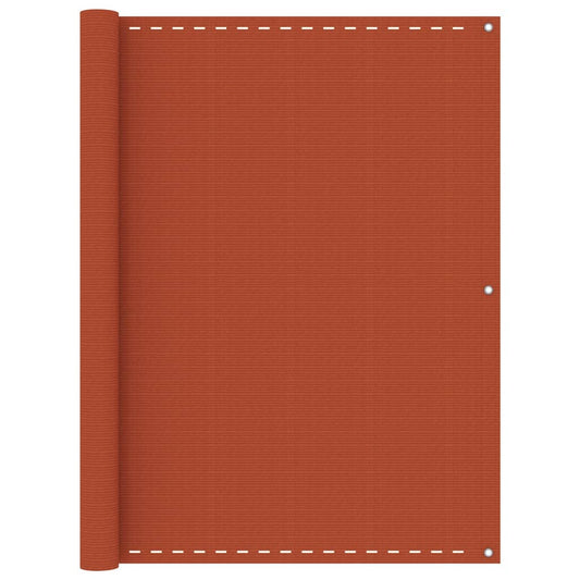 vidaXL Διαχωριστικό Βεράντας Πορτοκαλί 120 x 500 εκ. από HDPE