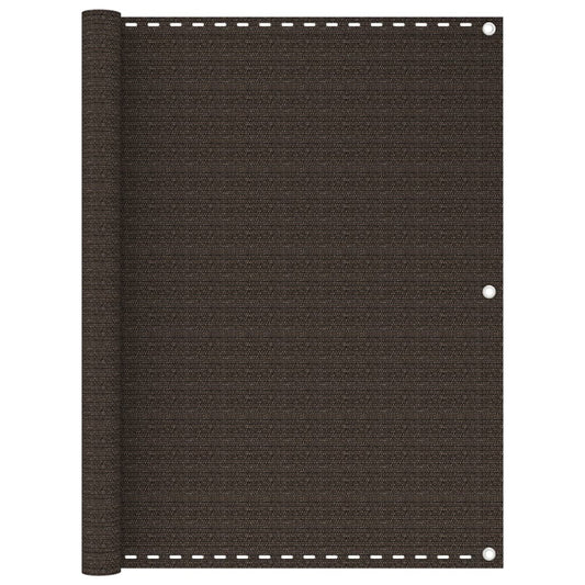 vidaXL Διαχωριστικό Βεράντας Καφέ 120 x 400 εκ. από HDPE