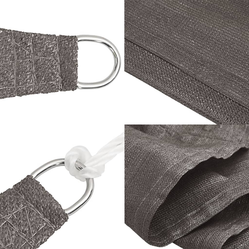 vidaXL Πανί Σκίασης Ανθρακί 4,5 x 4,5 μ. από HDPE 160 γρ./μ²