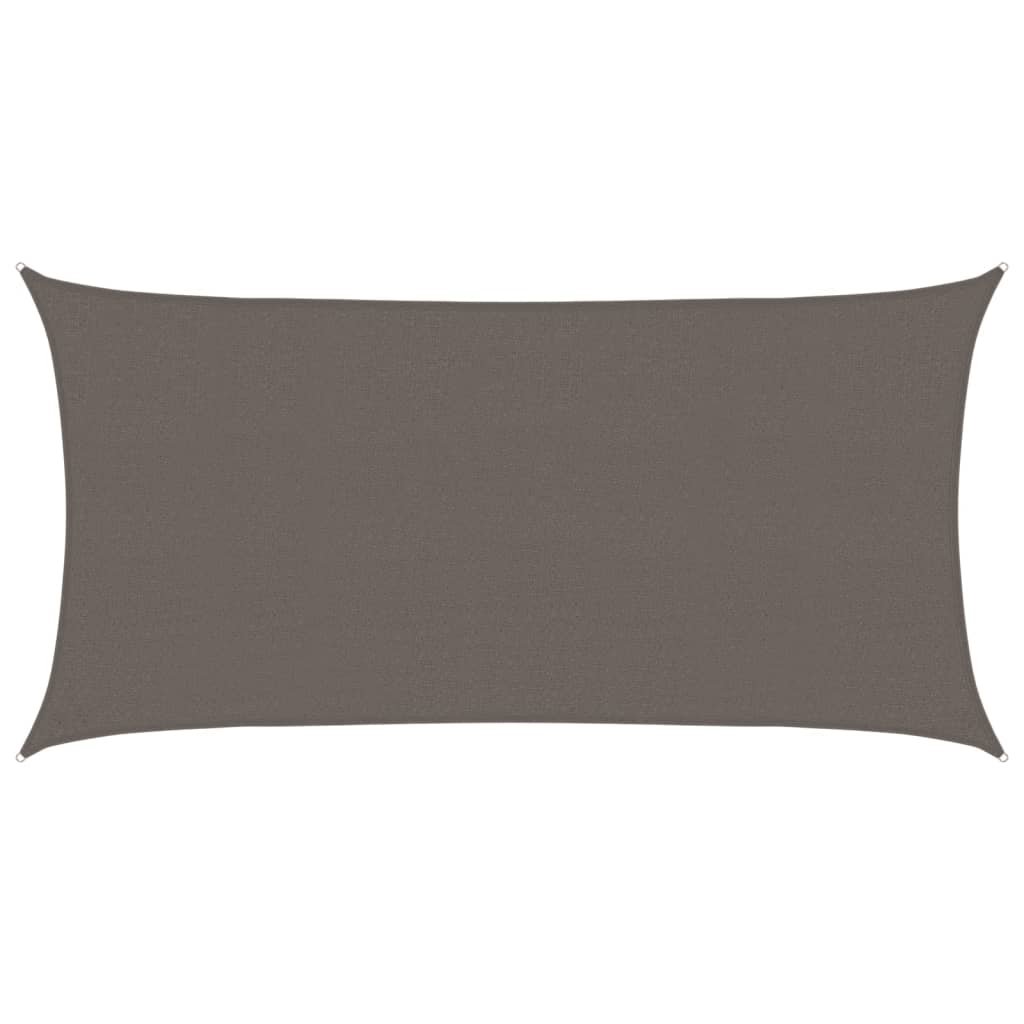 vidaXL Πανί Σκίασης Ανθρακί 2,5 x 5 μ. από HDPE 160 γρ./μ²