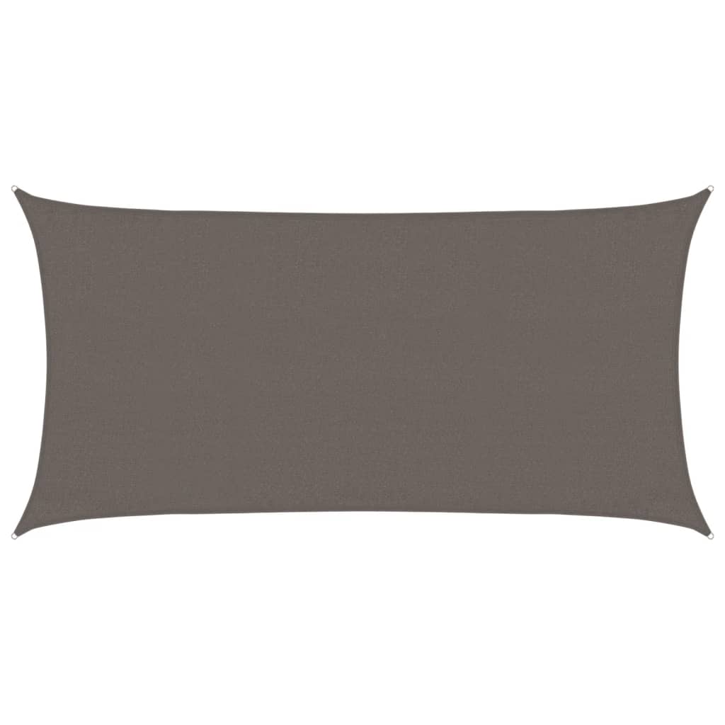 vidaXL Πανί Σκίασης Ανθρακί 3 x 6 μ. από HDPE 160 γρ./μ²