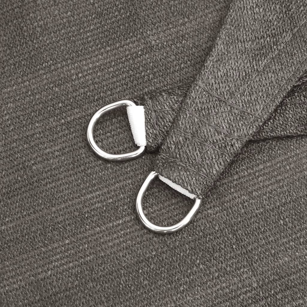 vidaXL Πανί Σκίασης Ανθρακί 4 x 4 x 4 μ. από HDPE 160 γρ/μ²