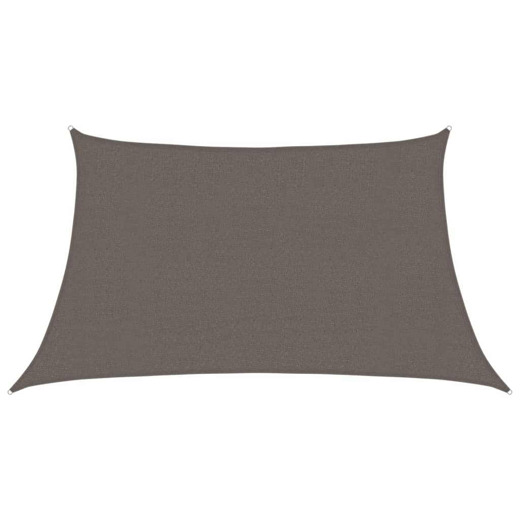 vidaXL Πανί Σκίασης Ανθρακί 3/4 x 2 μ. από HDPE 160 γρ./μ²