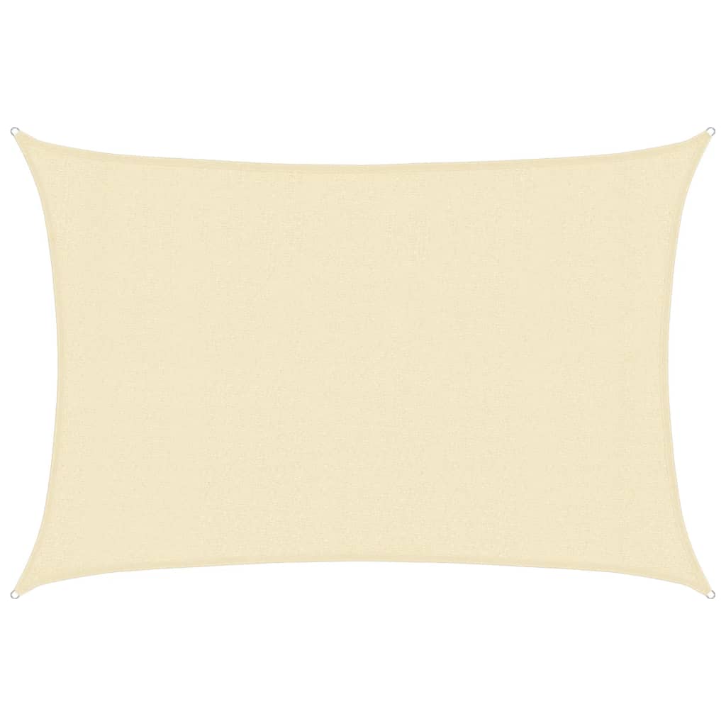vidaXL Πανί Σκίασης Κρεμ 3 x 5 μ. από HDPE 160 γρ./μ²