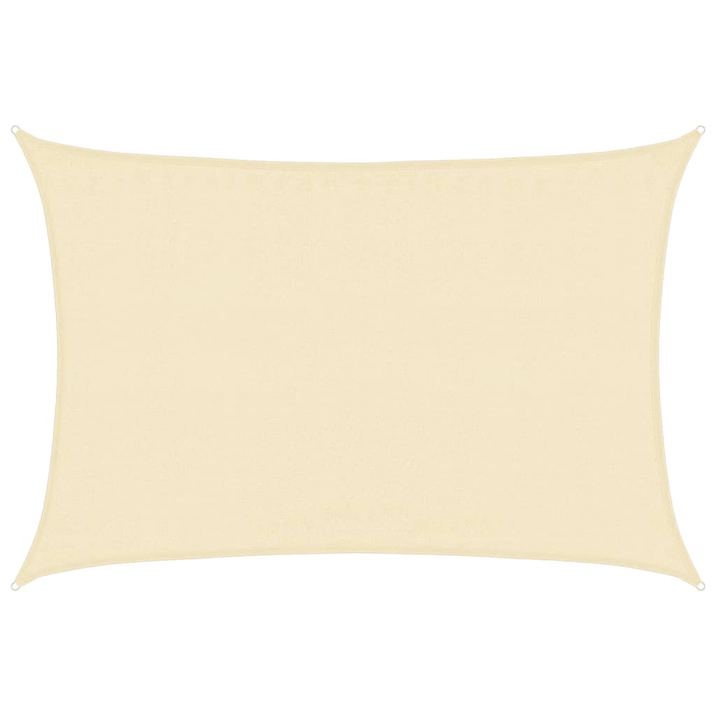 vidaXL Πανί Σκίασης Κρεμ 3,5 x 4,5 μ. από HDPE 160 γρ./μ²