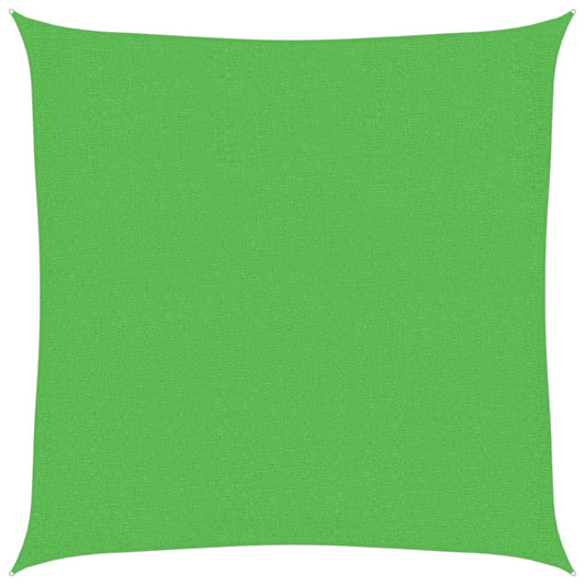 311272 vidaXL Sunshade Sail 160 g/m² Light Green 2x2 m HDPE