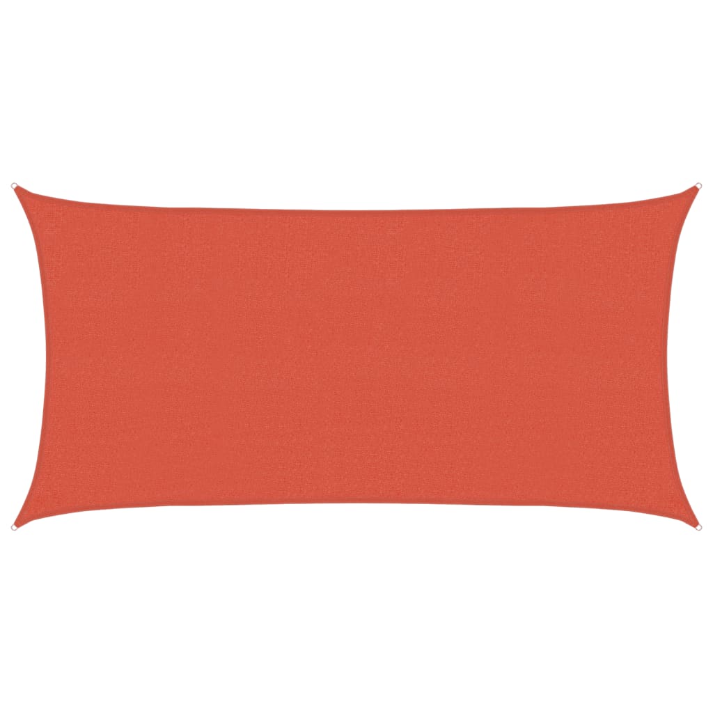 vidaXL Πανί Σκίασης Τερακότα 2,5 x 5 μ. από HDPE 160 γρ./μ²