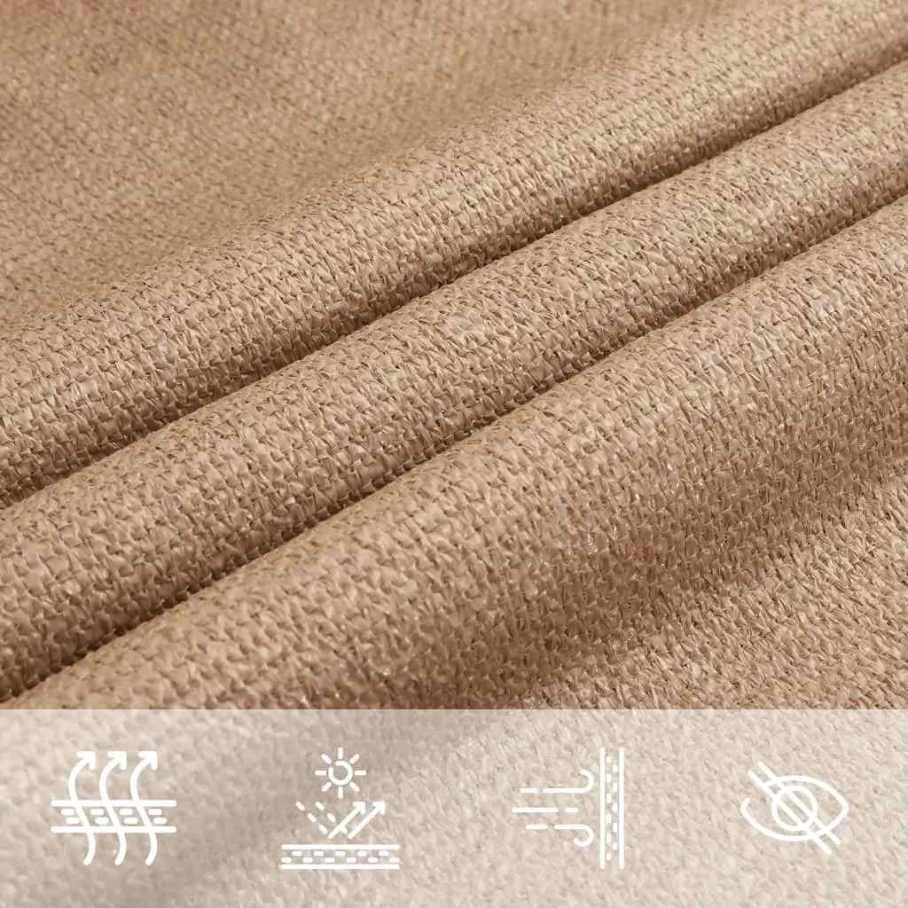 vidaXL Πανί Σκίασης Taupe 2,5 x 2,5 μ. από HDPE 160 γρ./μ²