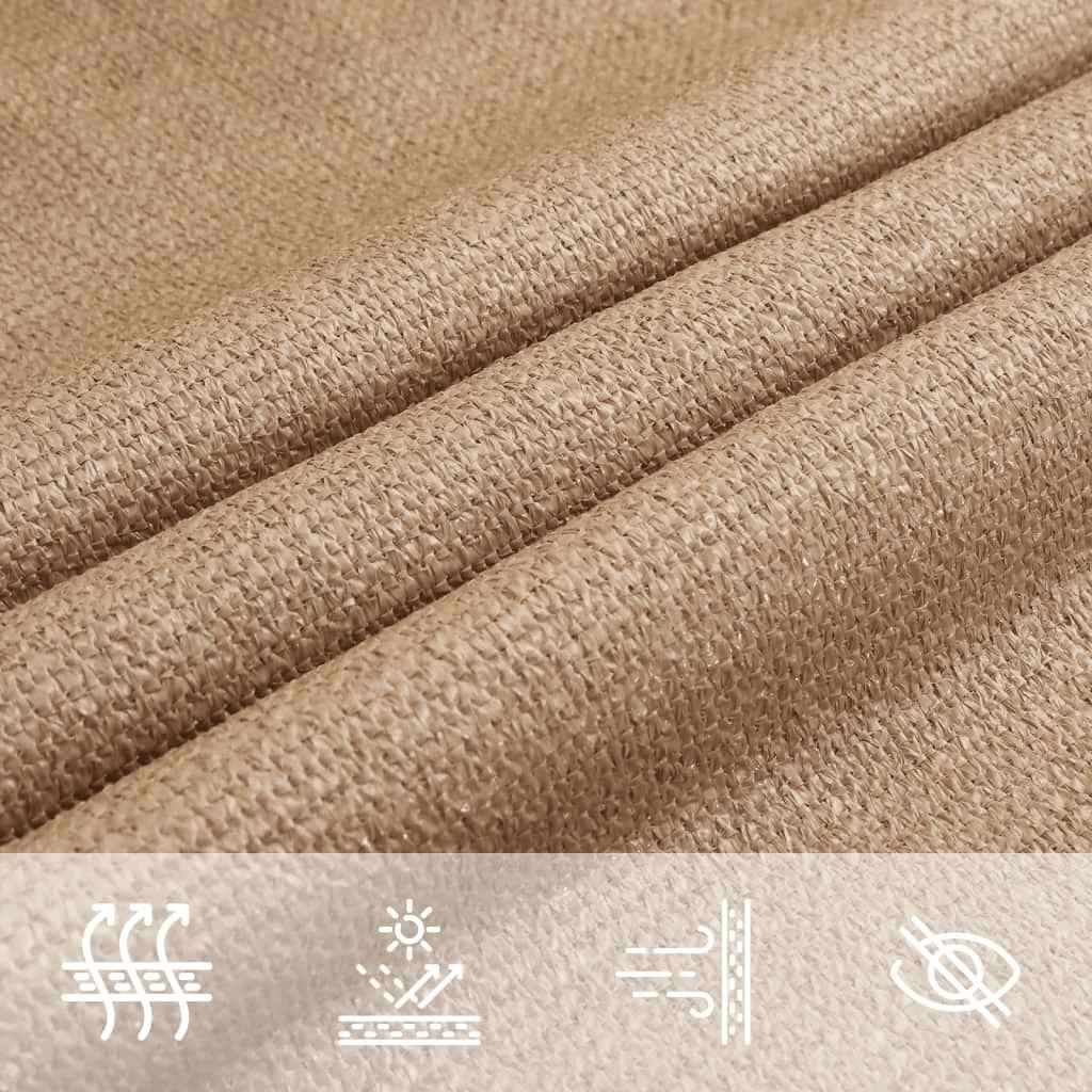 vidaXL Πανί Σκίασης Taupe 3 x 3 μ. από HDPE 160 γρ./μ²