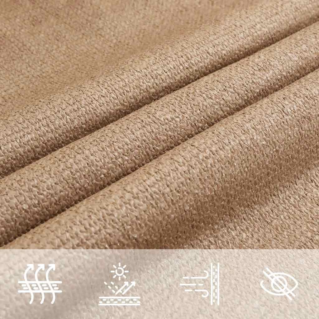 vidaXL Πανί Σκίασης Taupe 4 x 4 μ. από HDPE 160 γρ./μ²