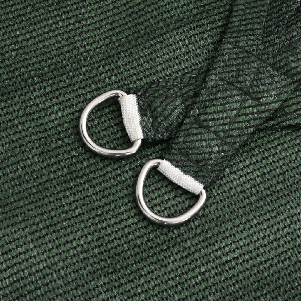 vidaXL Πανί Σκίασης Σκούρο Πράσινο 4 x 4 μ. από HDPE 160 γρ./μ²