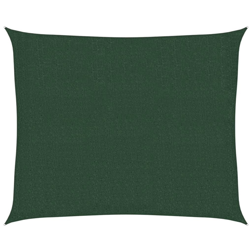 vidaXL Πανί Σκίασης Σκούρο Πράσινο 2,5 x 3 μ. από HDPE 160 γρ./μ²