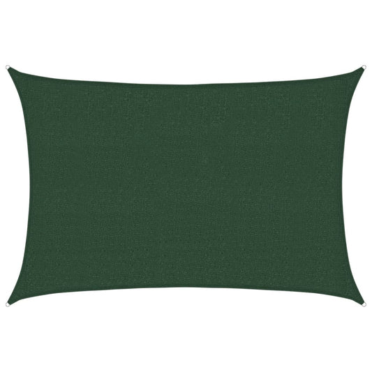 vidaXL Πανί Σκίασης Σκούρο Πράσινο 2,5 x 3,5 μ. από HDPE 160 γρ./μ²