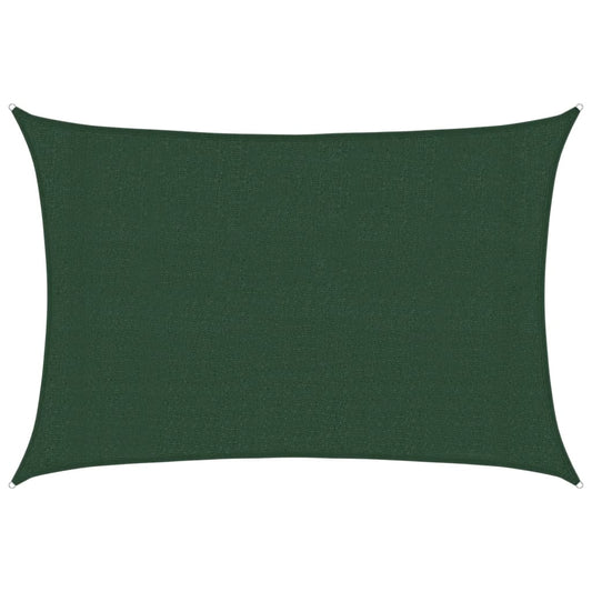 vidaXL Πανί Σκίασης Σκούρο Πράσινο 3 x 4 μ. από HDPE 160 γρ./μ²