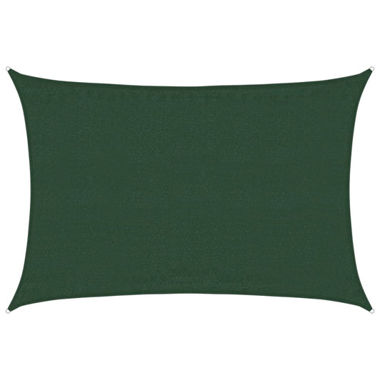 vidaXL Πανί Σκίασης Σκούρο Πράσινο 3,5 x 5 μ. από HDPE 160 γρ./μ²