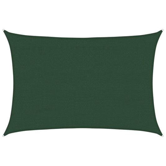 vidaXL Πανί Σκίασης Σκούρο Πράσινο 4 x 5 μ. από HDPE 160 γρ./μ²