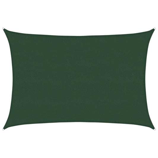 vidaXL Πανί Σκίασης Σκούρο Πράσινο 5 x 7 μ. από HDPE 160 γρ./μ²
