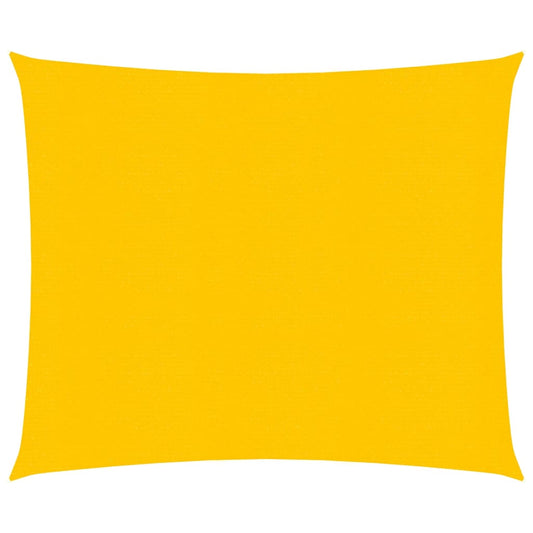 vidaXL Πανί Σκίασης Τετράγωνο Κίτρινο 4x4 μ. από HDPE 160 γρ./μ²