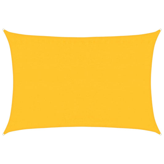 vidaXL Πανί Σκίασης Ορθογώνιο Κίτρινο 3,5x4,5 μ. από HDPE 160 γρ/μ²