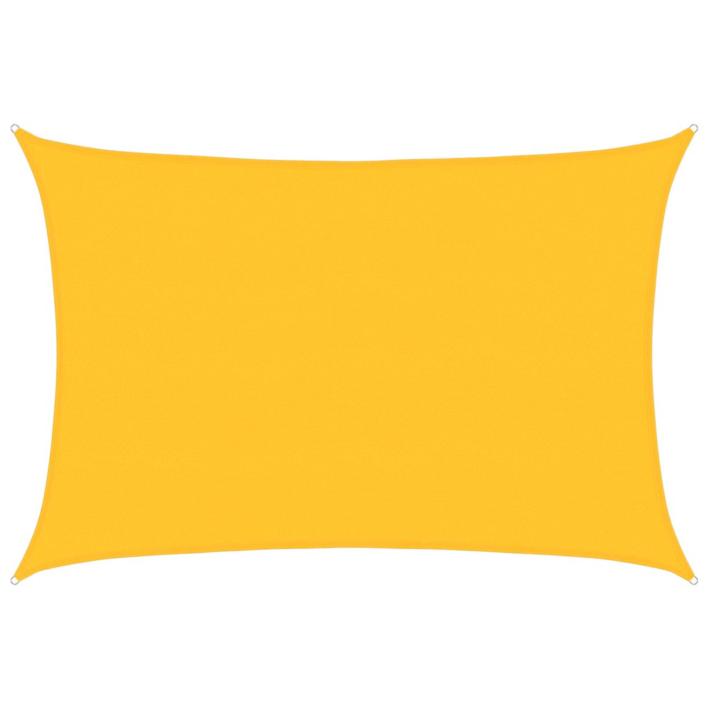vidaXL Πανί Σκίασης Ορθογώνιο Κίτρινο 5x7 μ. HDPE 160 γρ./μ²