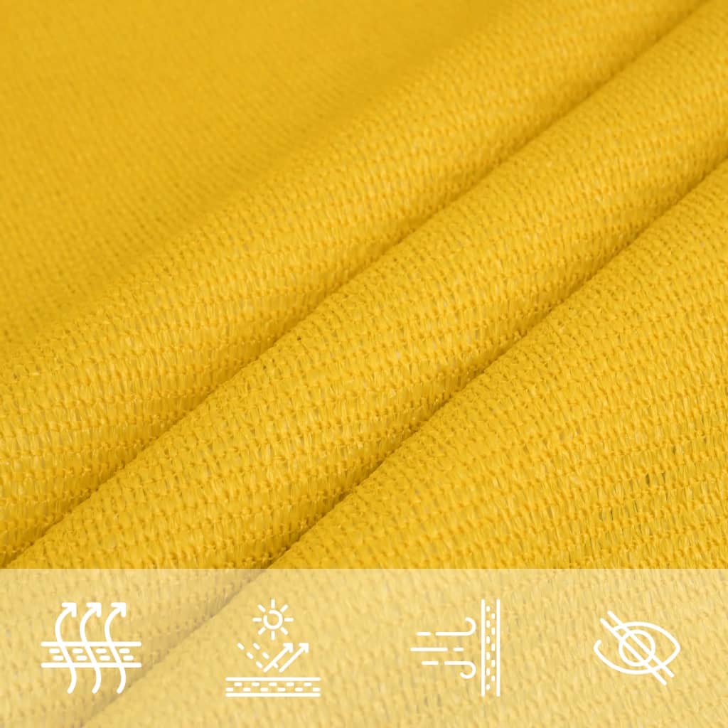 vidaXL Πανί Σκίασης Κίτρινο 4 x 4 x 5,8 μ. 160 γρ./μ² από HDPE