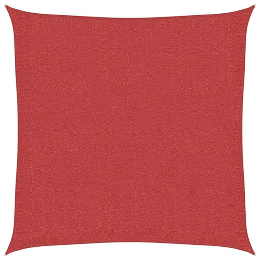 vidaXL Πανί Σκίασης Κόκκινο 3,6 x 3,6 μ. από HDPE 160 γρ./μ²