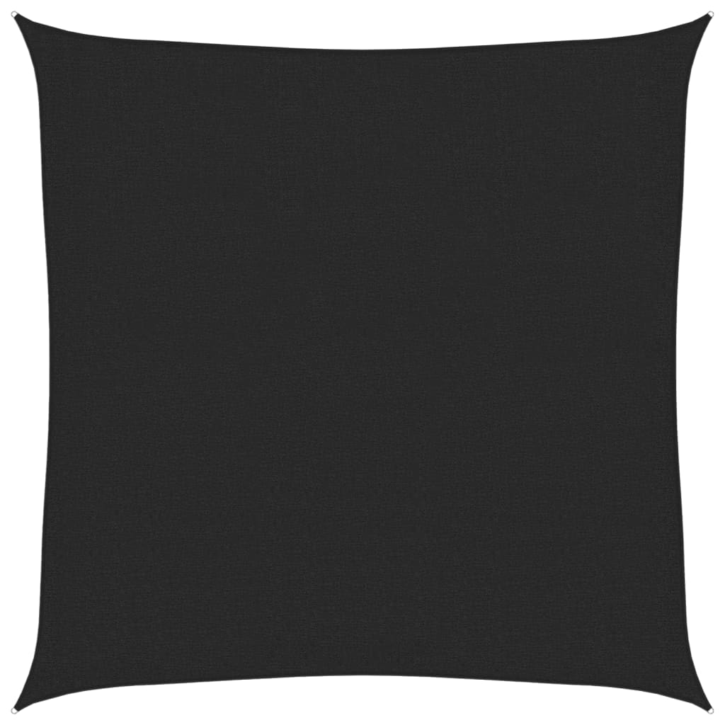 vidaXL Πανί Σκίασης Μαύρο 3 x 3 μ. από HDPE 160 γρ./μ²