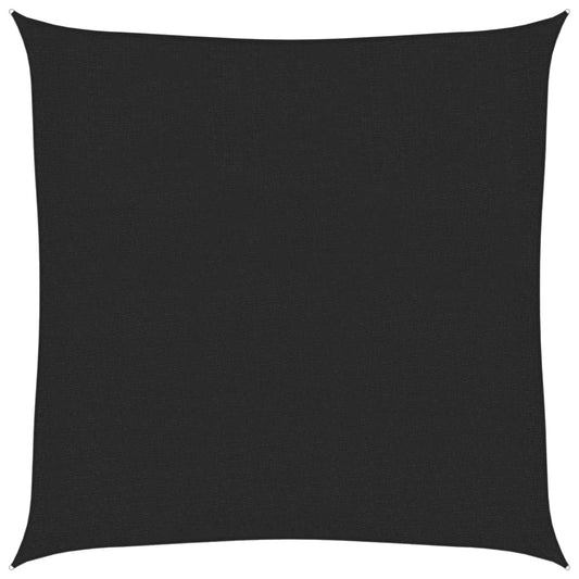 vidaXL Πανί Σκίασης Μαύρο 3,6 x 3,6 μ. από HDPE 160 γρ./μ²