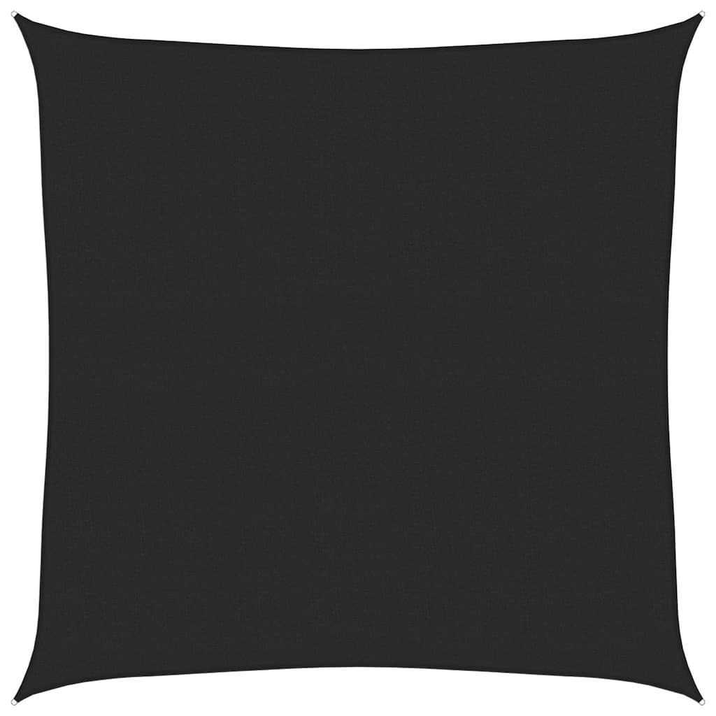 vidaXL Πανί Σκίασης Μαύρο 6 x 6 μ. από HDPE 160 γρ./μ²