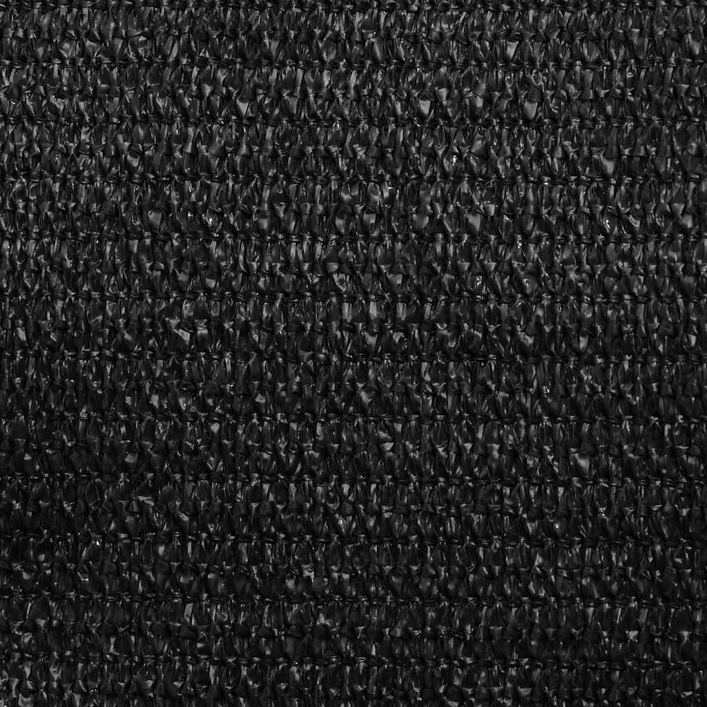 vidaXL Πανί Σκίασης Μαύρο 6 x 6 μ. από HDPE 160 γρ./μ²