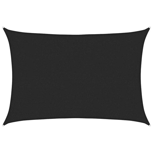 vidaXL Πανί Σκίασης Μαύρο 2,5 x 3,5 μ. από HDPE 160 γρ./μ²
