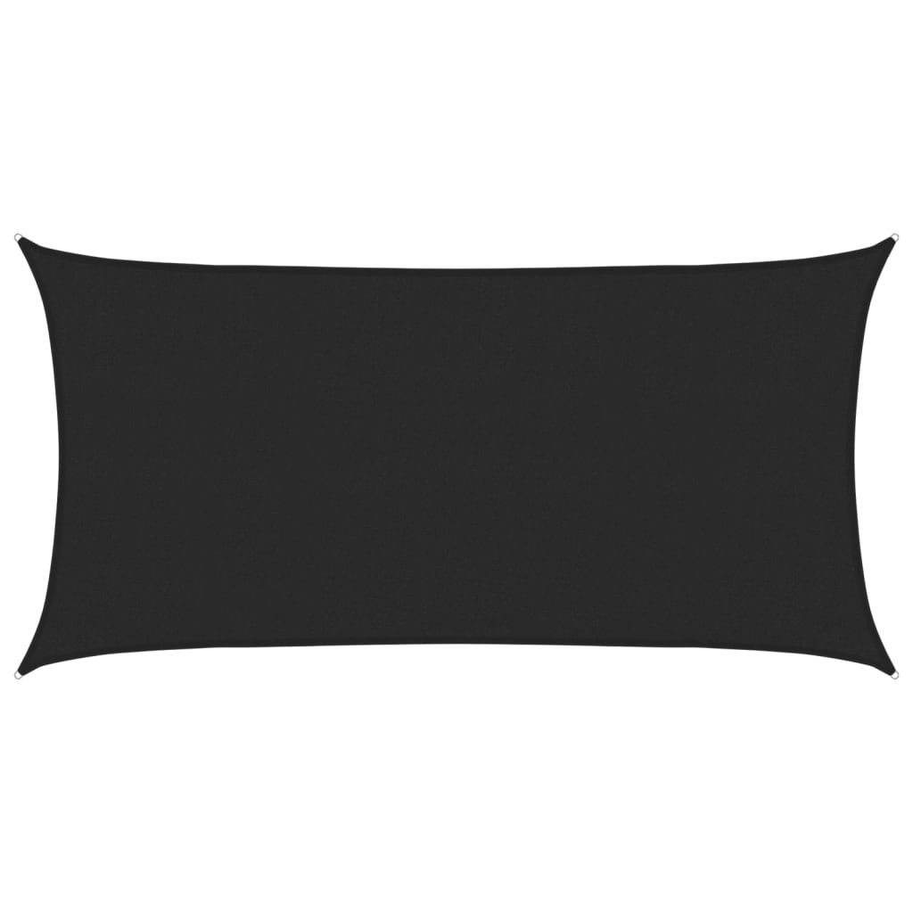 vidaXL Πανί Σκίασης Μαύρο 3 x 6 μ. από HDPE 160 γρ./μ²