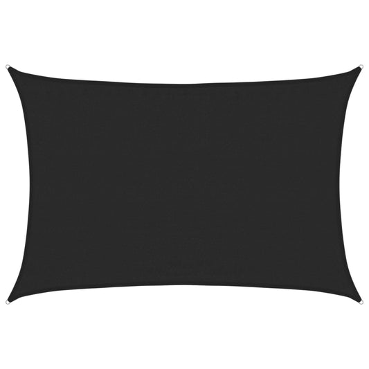 vidaXL Πανί Σκίασης Μαύρο 3,5 x 4,5 μ. από HDPE 160 γρ./μ²
