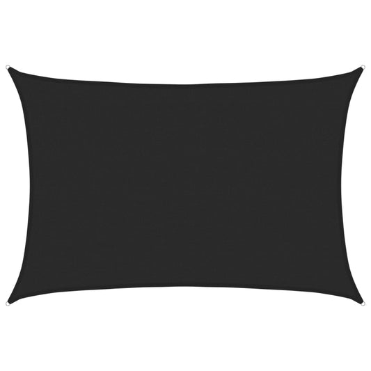 vidaXL Πανί Σκίασης Μαύρο 4 x 5 μ. από HDPE 160 γρ./μ²