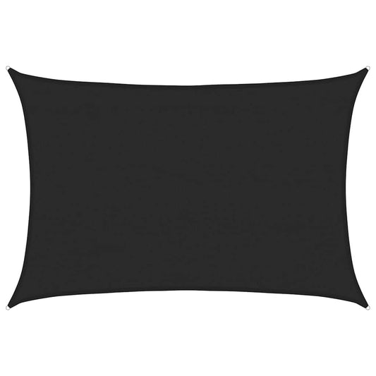 vidaXL Πανί Σκίασης Μαύρο 4 x 6 μ. από HDPE 160 γρ./μ²
