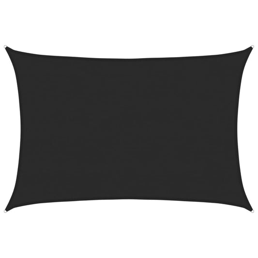 vidaXL Πανί Σκίασης Μαύρο 5 x 6 μ. από HDPE 160 γρ./μ²