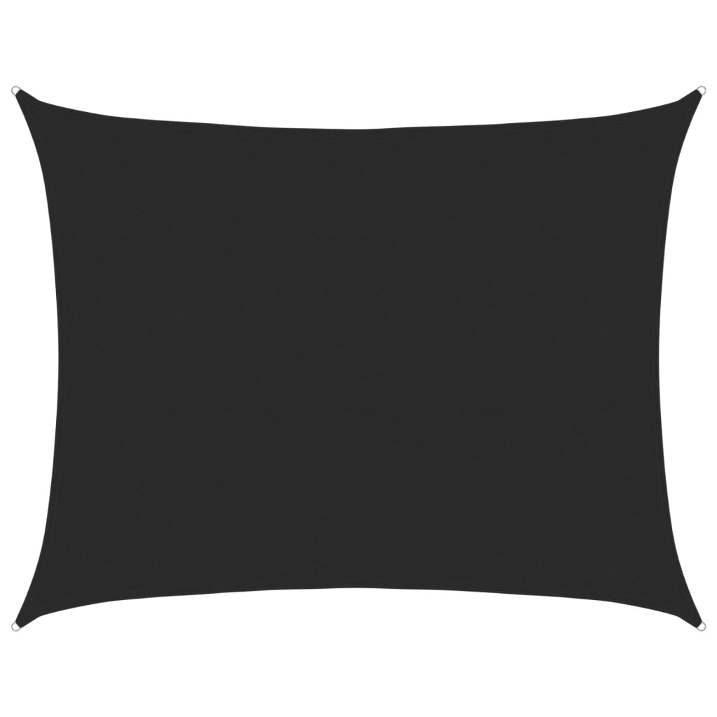 vidaXL Πανί Σκίασης Ορθογώνιο Μαύρο 6x8 μ. HDPE 160 γρ./μ²