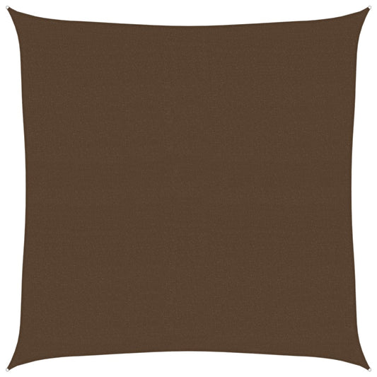 vidaXL Πανί Σκίασης Καφέ 7 x 7 μ. από HDPE 160 γρ./μ²
