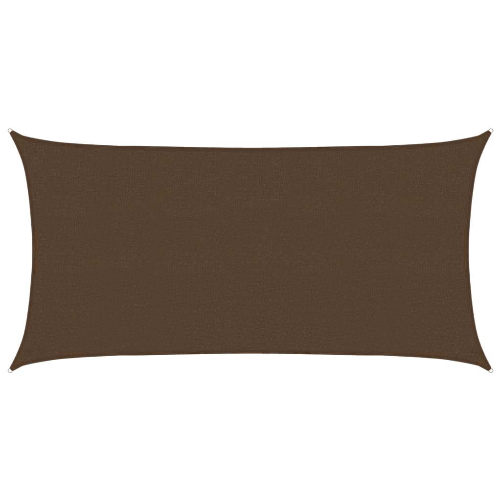 vidaXL Πανί Σκίασης Καφέ 2,5 x 4,5 μ. από HDPE 160 γρ./μ²