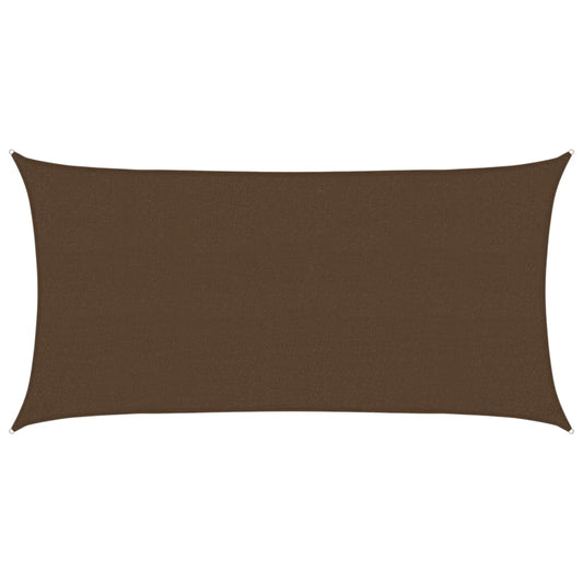vidaXL Πανί Σκίασης Καφέ 2,5 x 4,5 μ. από HDPE 160 γρ./μ²