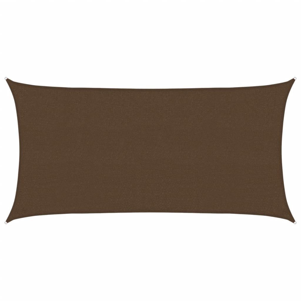 vidaXL Πανί Σκίασης Καφέ 2,5 x 5 μ. από HDPE 160 γρ./μ²