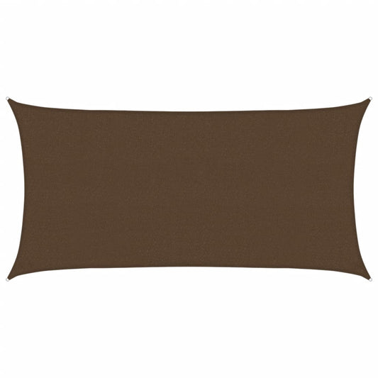 vidaXL Πανί Σκίασης Καφέ 2,5 x 5 μ. από HDPE 160 γρ./μ²
