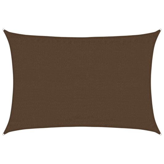 vidaXL Πανί Σκίασης Καφέ 3,5 x 5 μ. από HDPE 160 γρ/μ²