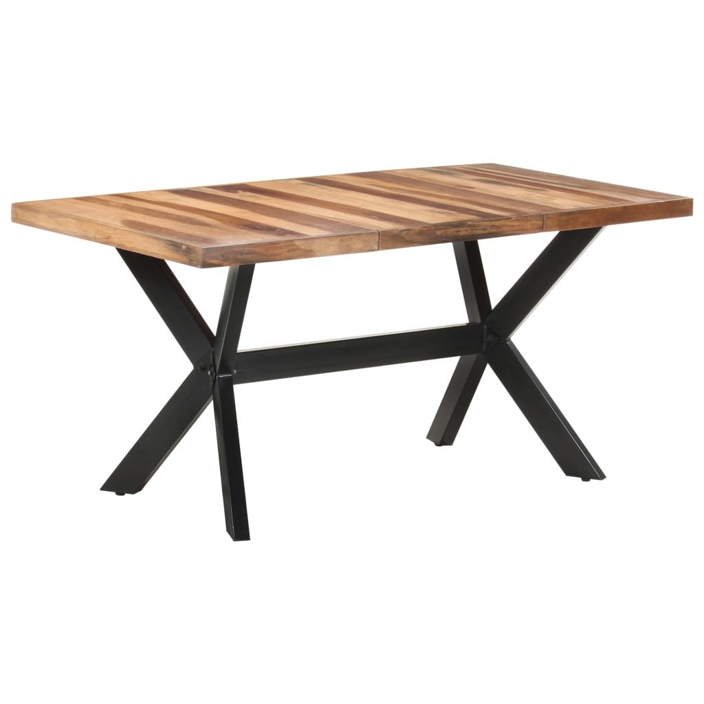 vidaXL Τραπεζαρία 160 x 80 x 75 εκ. Μασίφ Ξύλο & Μελί Φινίρισμα