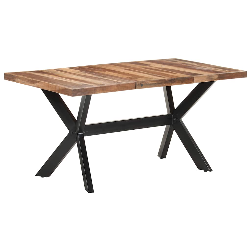 vidaXL Τραπεζαρία 160 x 80 x 75 εκ. Μασίφ Ξύλο & Μελί Φινίρισμα