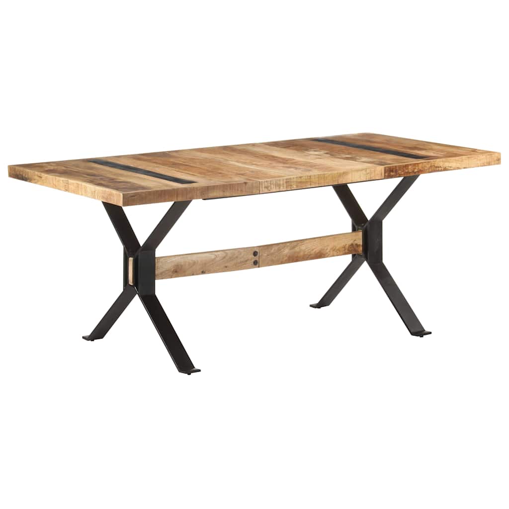 vidaXL Τραπεζαρία 180 x 90 x 76 εκ. από Ακατέργαστο Ξύλο Μάνγκο