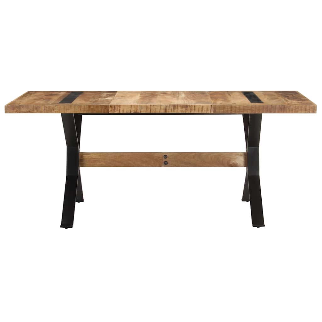 vidaXL Τραπεζαρία 180 x 90 x 76 εκ. από Ακατέργαστο Ξύλο Μάνγκο