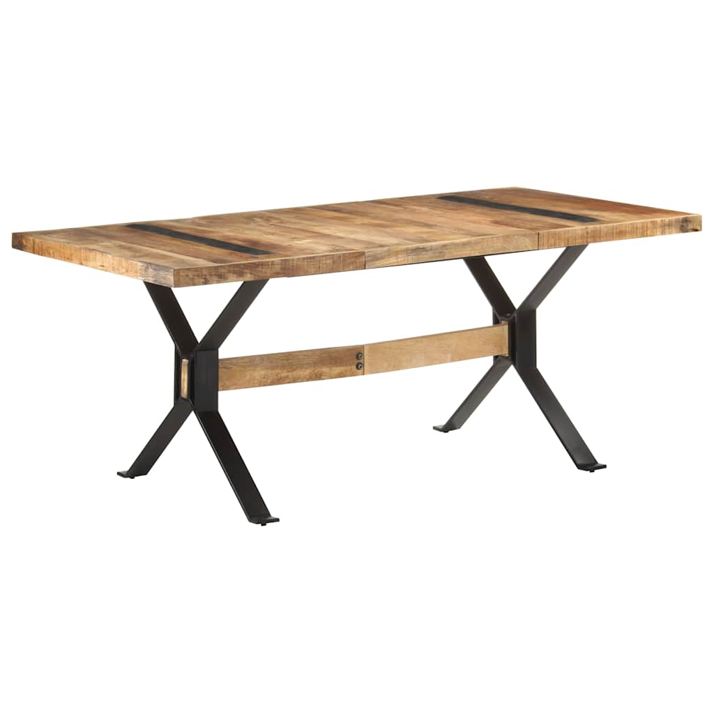 vidaXL Τραπεζαρία 180 x 90 x 76 εκ. από Ακατέργαστο Ξύλο Μάνγκο